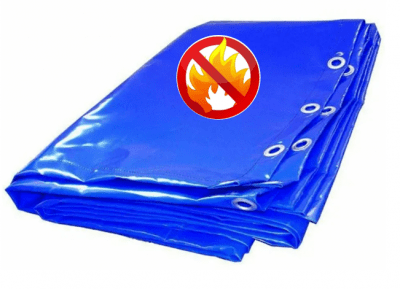 Огнеупорный тент 10 x 10 м "ПВХ 650 Г1" (негорючий)