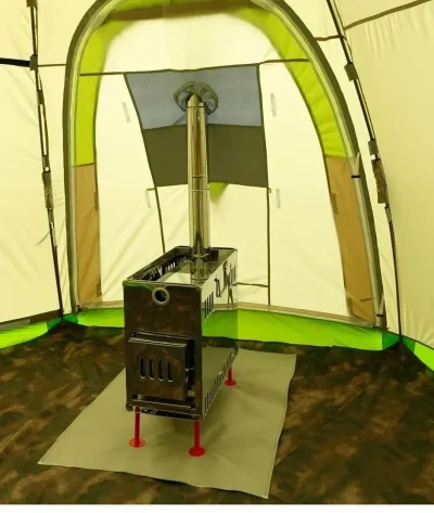 Походная баня палатка с печкой