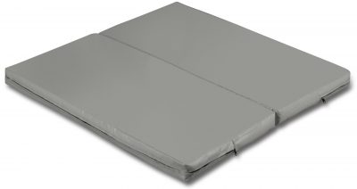 Мат гимнастический / спортивный, серый складной 1х1х0,08м