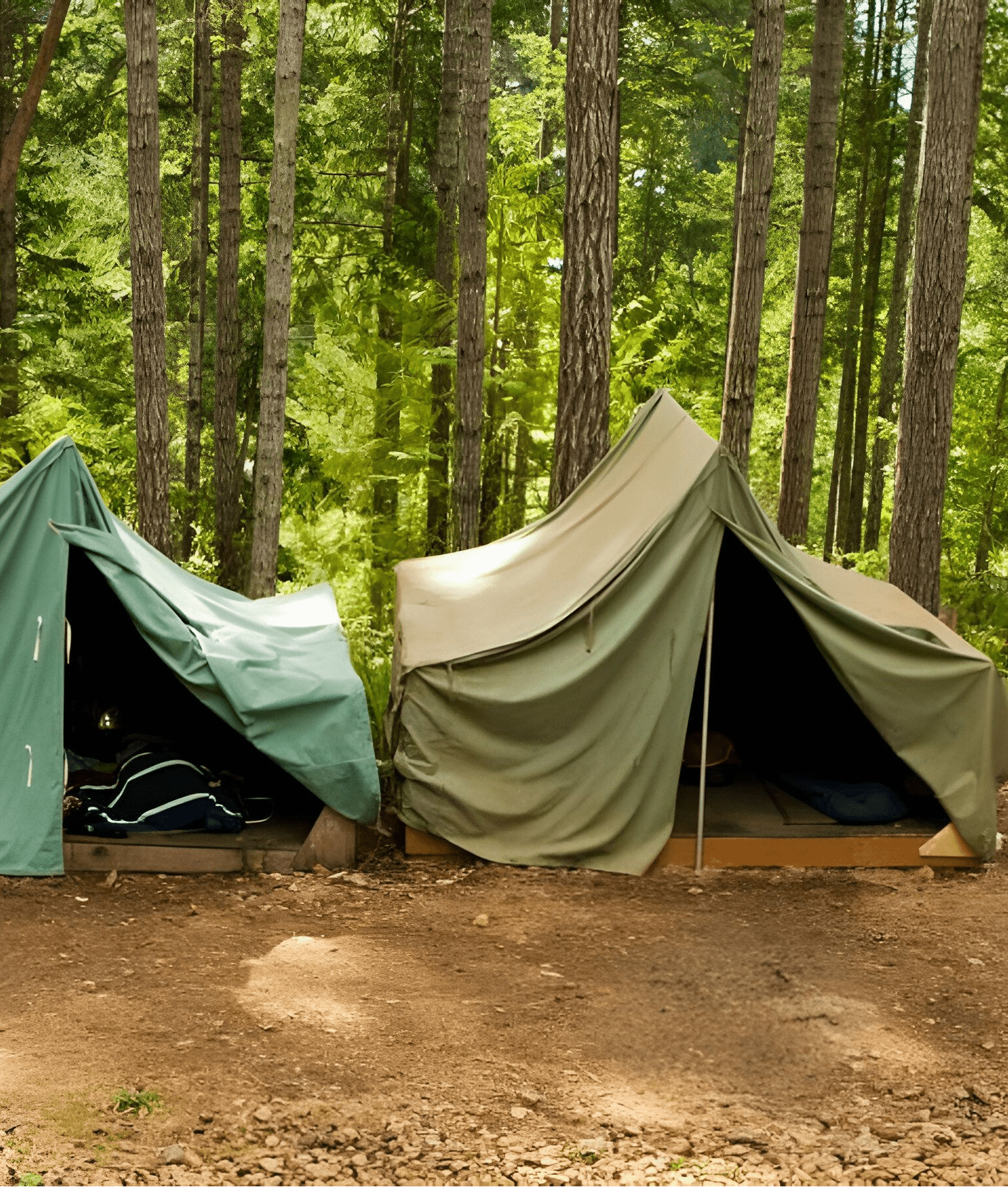 Лагерная солдатская палатка
